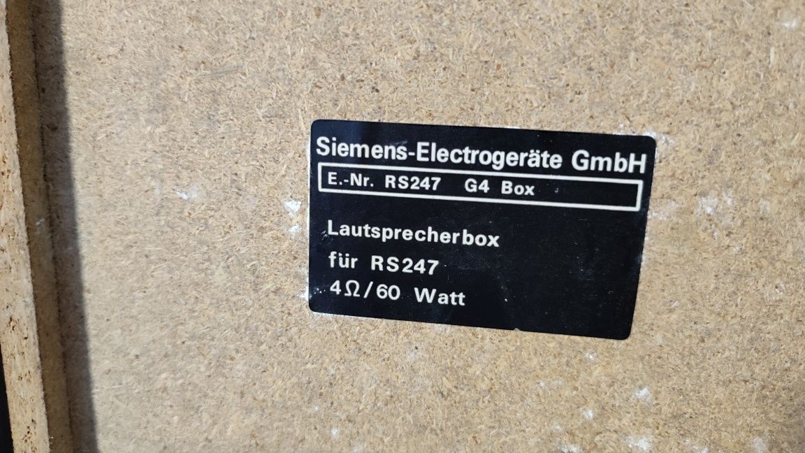 Wieża Stereo Siemens RS247 +  głośniki G4 Box