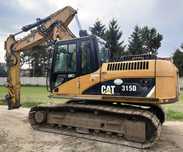 Caterpillar 315d LVA  Caterpillar Cat 315 D LVA, 3x łamany, gąsienicowy