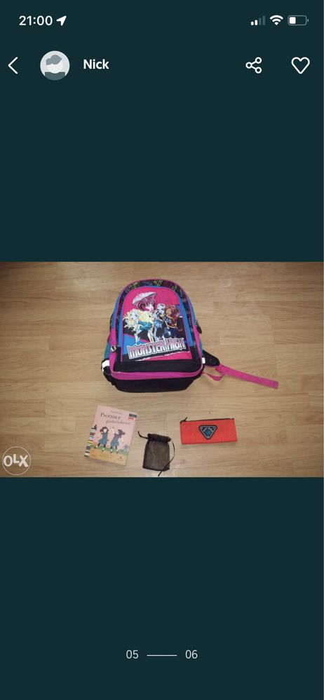 Plecak tornister MONSTER HIGH + gratisy