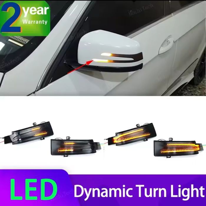 Динамічні Led повторювачі поворотів Mercedes w212 w221 w176 w204 w246