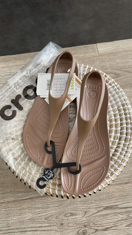 Crocs japonki sexi flip bronze W8 38/39