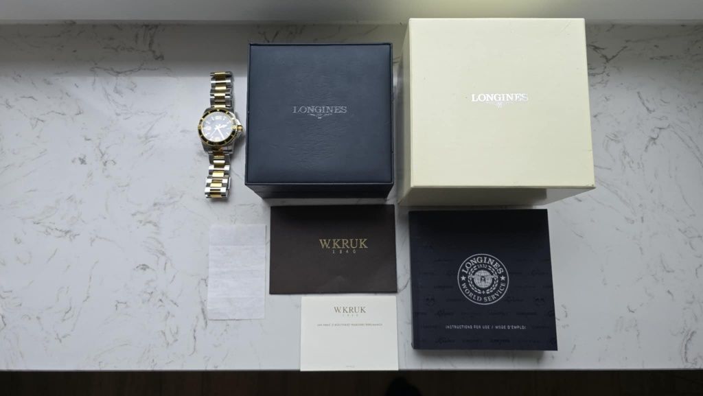 Longines HydroConquest L3.740.3 41mm stan bdb, Full Set