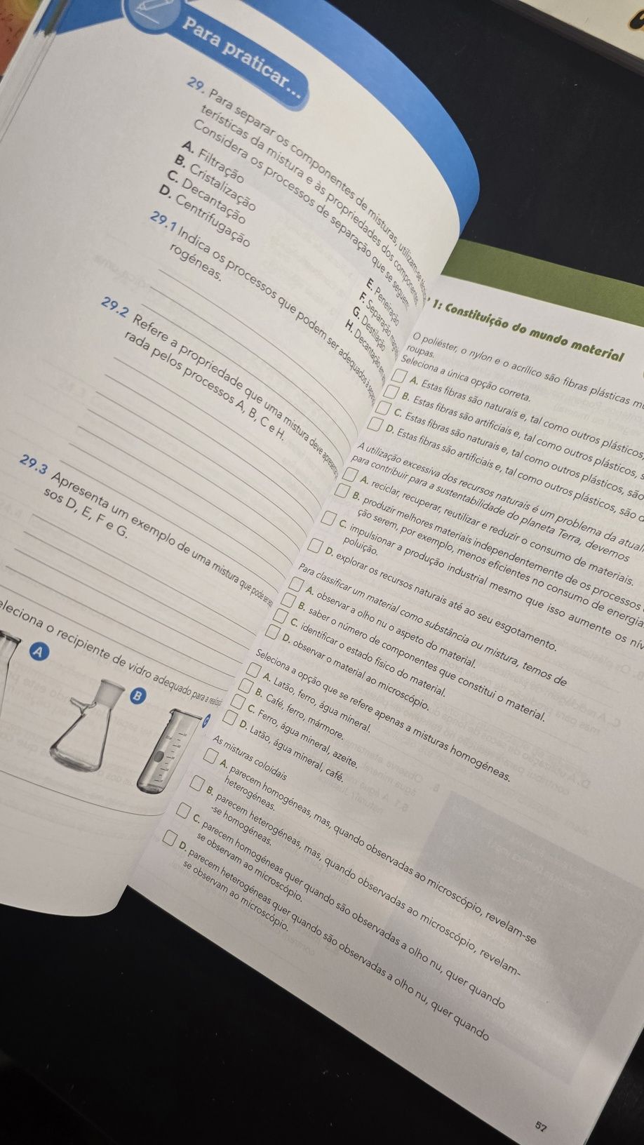 Para Descobrir 7 - FQ7⁰ ano - Cad. Atividades + Esperiências em Casa