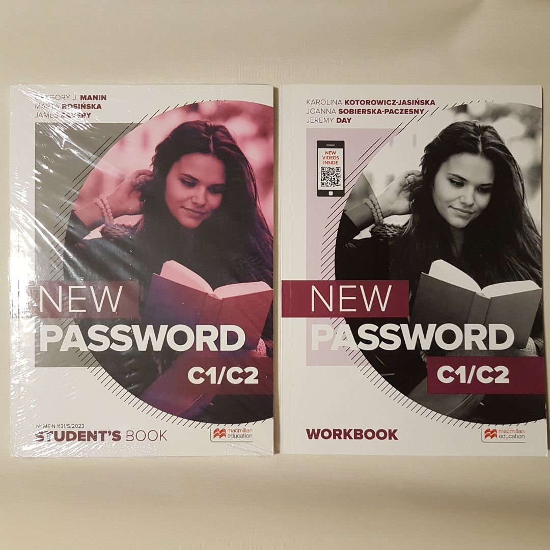 NEW PASSWORD C1/C2 nowy komplet podręcznik + ćwiczenia +  kody do app
