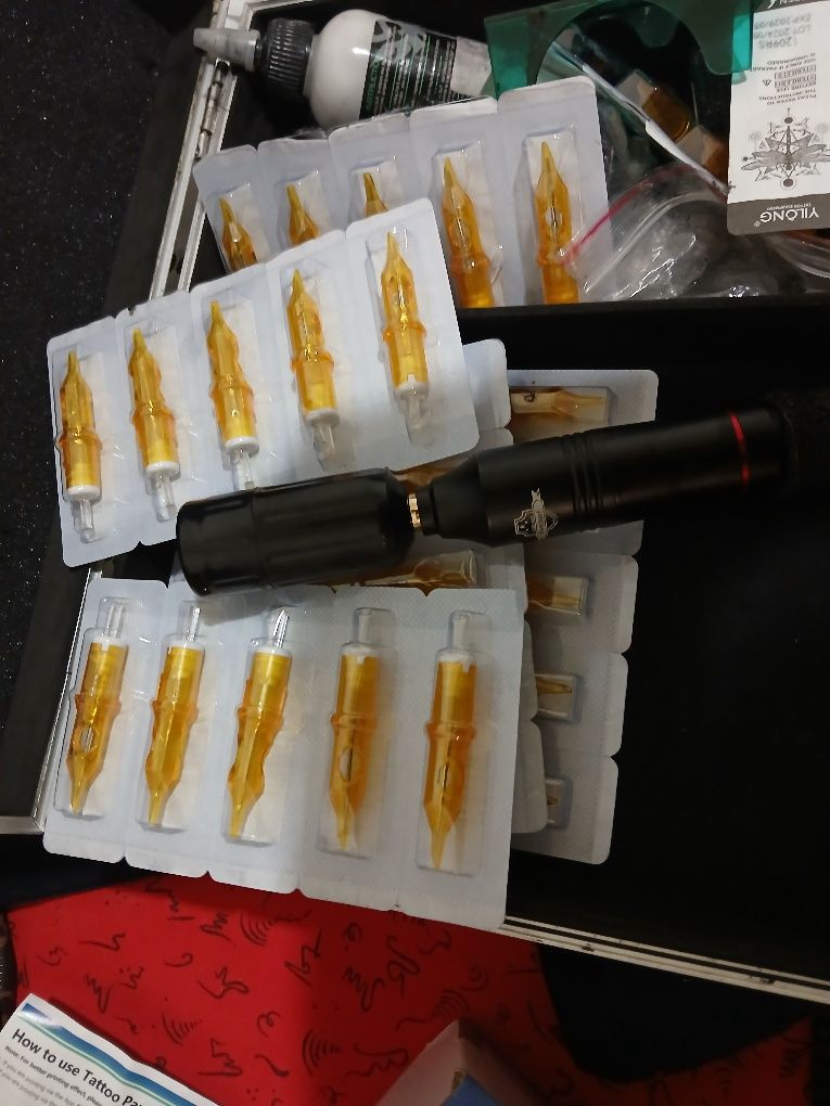Kit tatuagem  completo usado +impressora termica+pen wireless