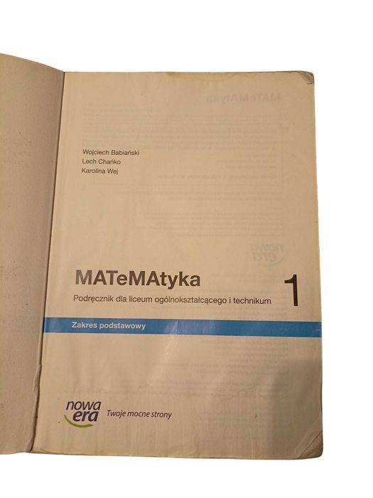 Matematyka 1 Nowa Era