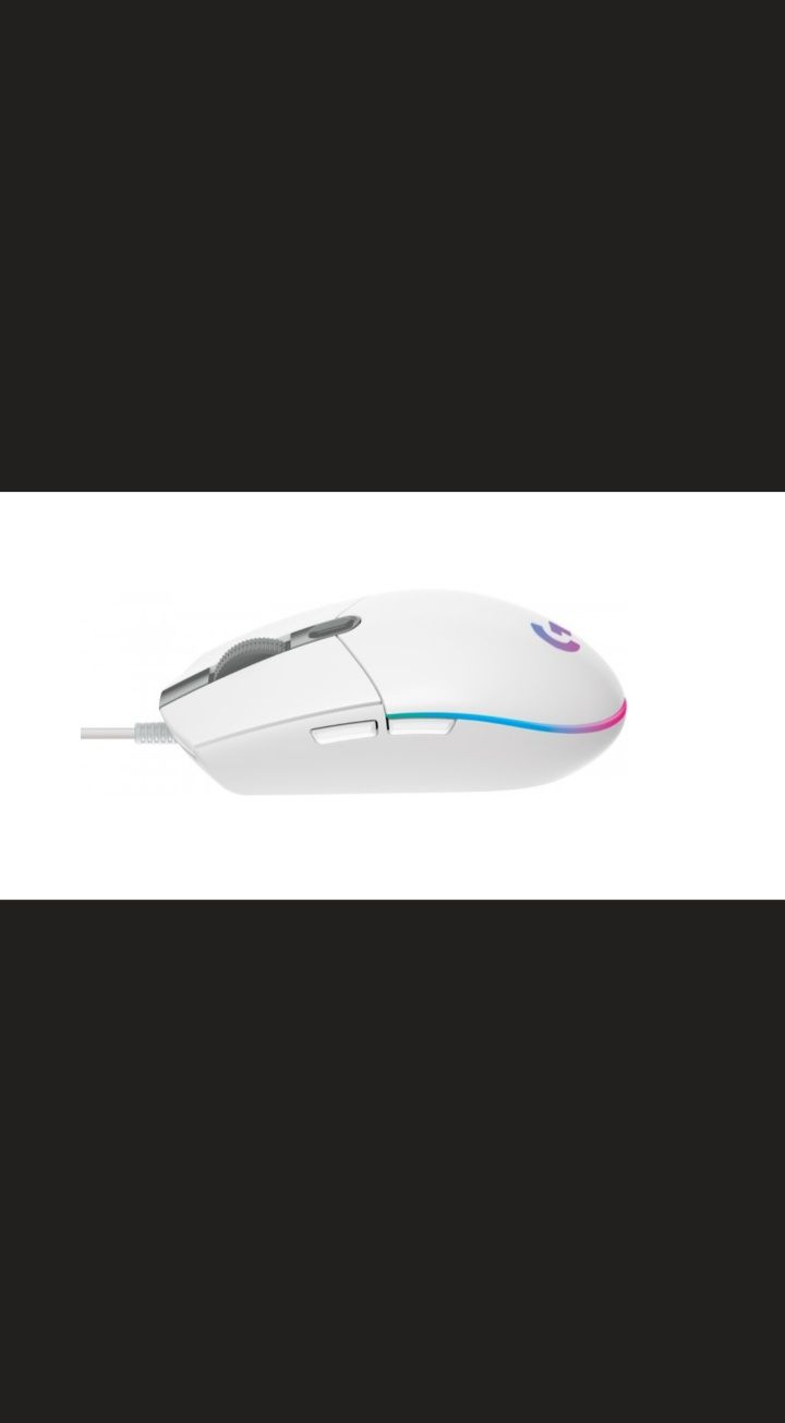 Logitech G203 mouse, мишка, ігрова, white, біла