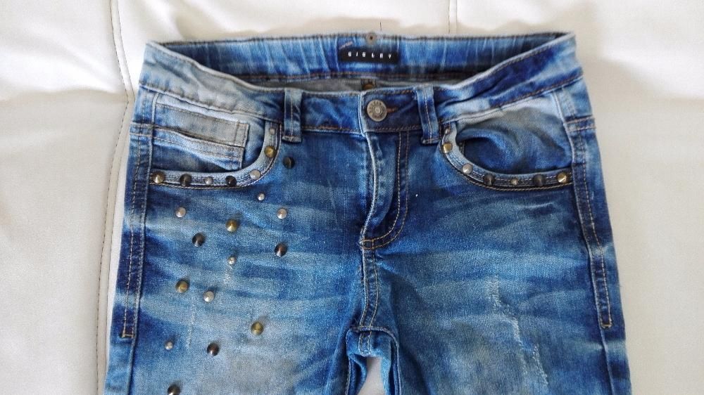 Calças de Ganga Menina Sisley 8-9 Anos