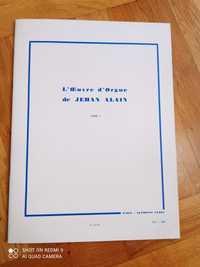 Jehan Alain, L'oeuvre d'Orgue, wydawnictwo A. Leduc, stan idealny