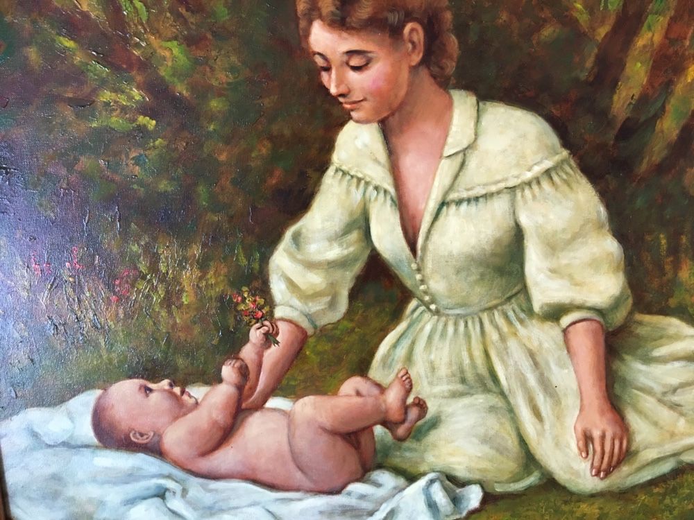 Obraz olejny duży