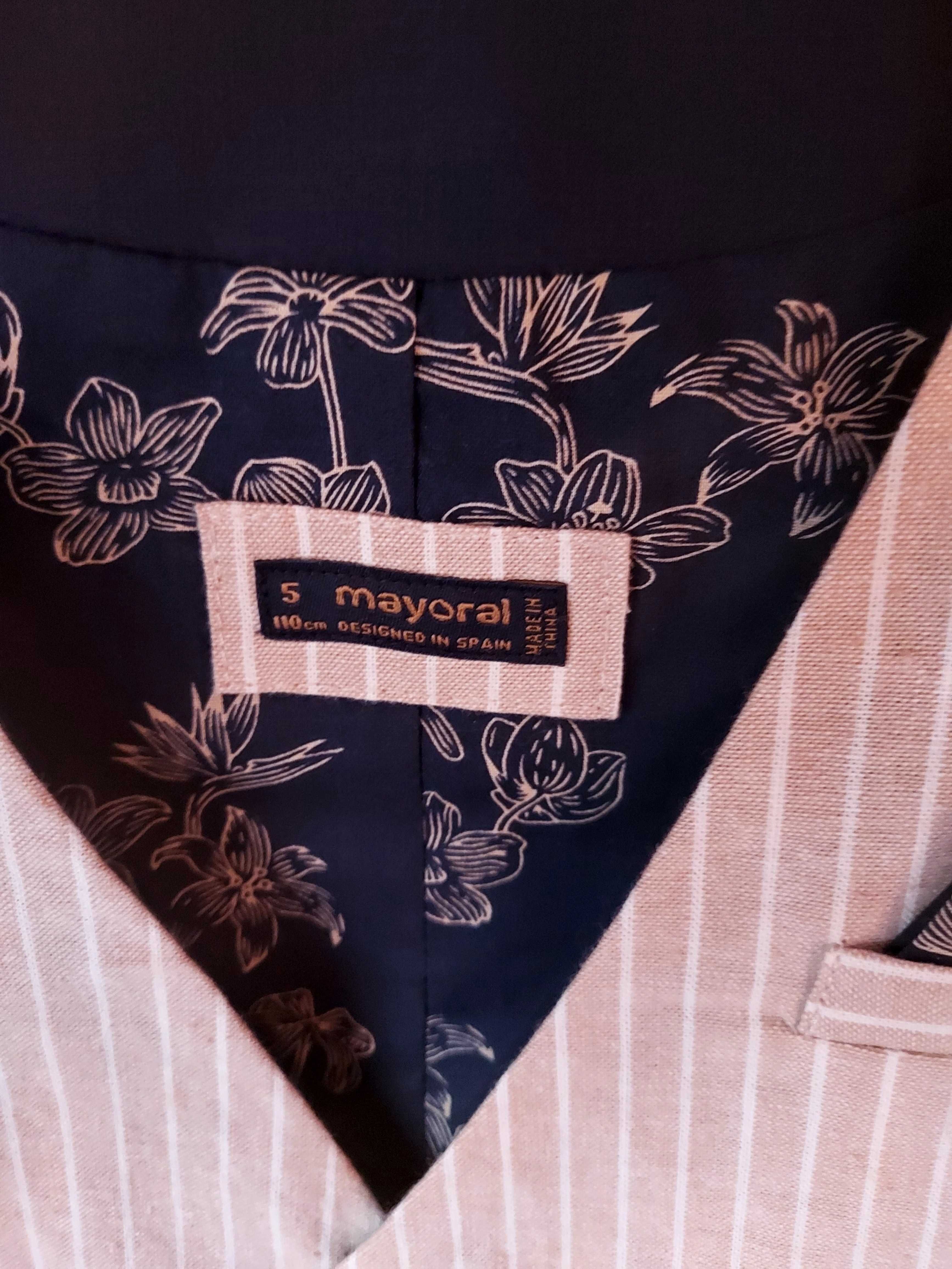 Garnitur dla chłopca 110 cm Mayoral chrzest komunia wesele