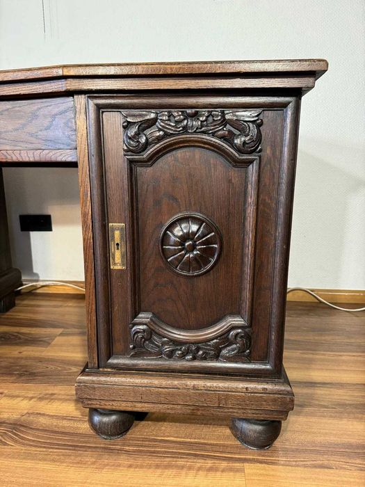 Biurko dębowe secesja antyk gabinetowe