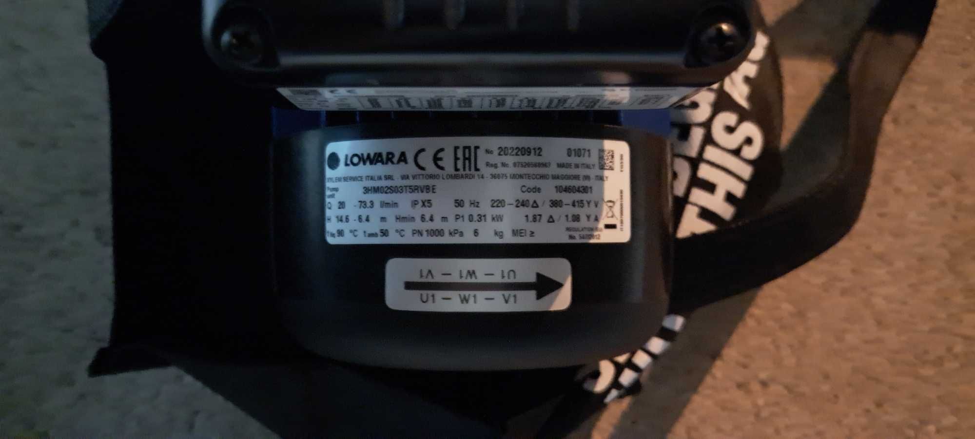 Bomba NOVA Trifásica LOWARA 3HM02S03T5RVBE