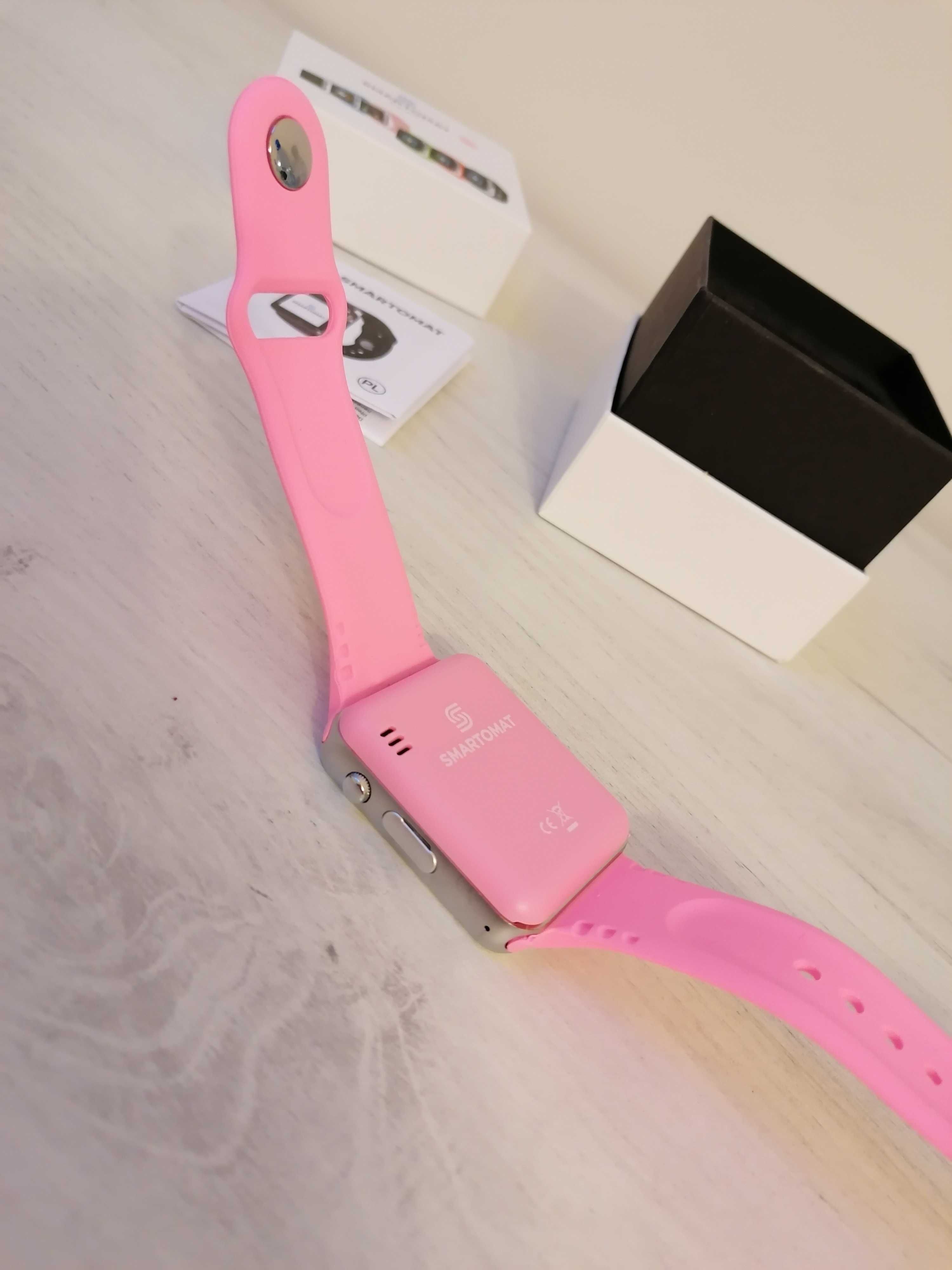 Smartwatch smartomat G10 różowy nowy