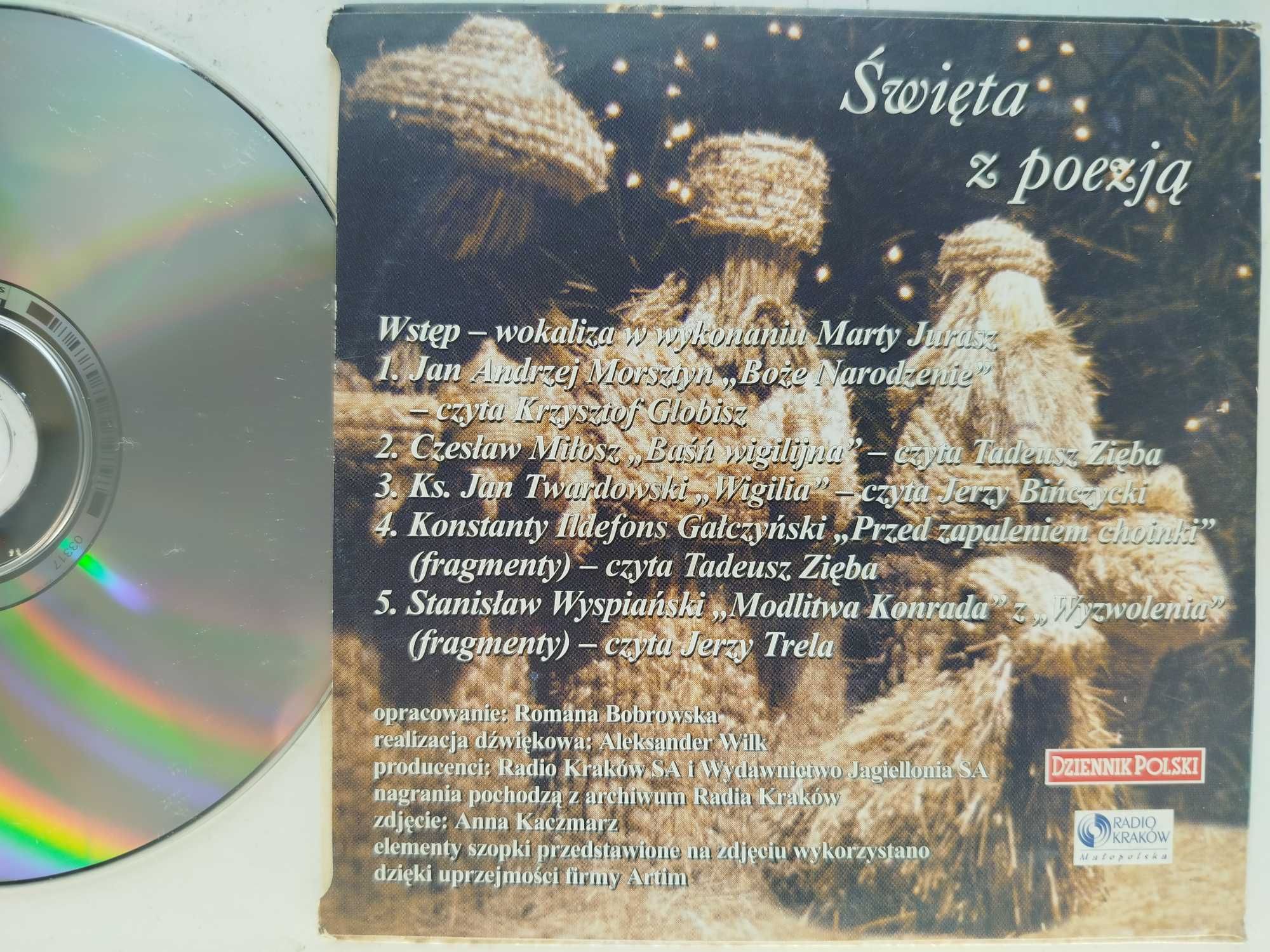 Święta z Poezja CD koperta Trela Globisz Zięba Dziennik Polski