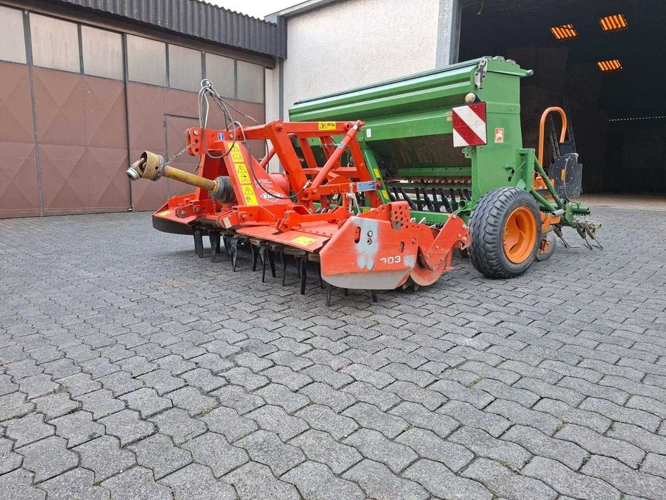 Agregat Uprawowo Siewny KUHN HRB 303 AMAZONE D 9 - 30 Super Talerzowy