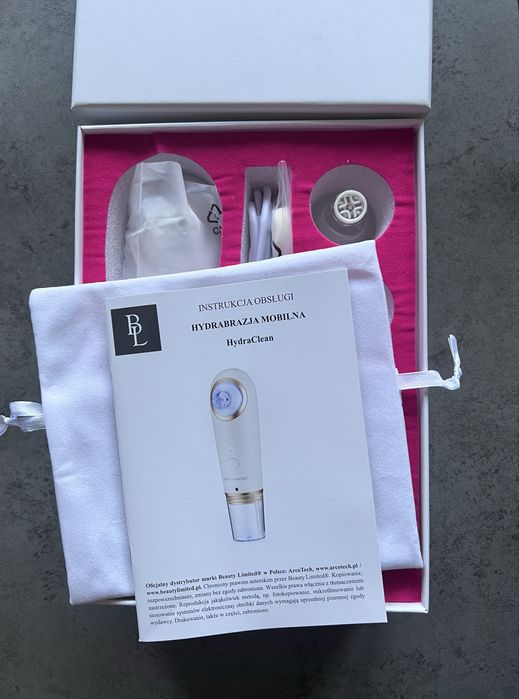 Hydrabrazja mobilna Beauty Limited mikrodermabrazja HydraClean zestaw