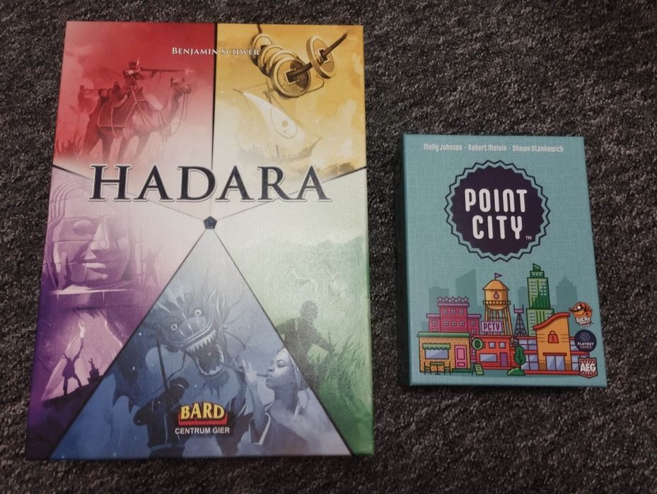 Zestaw 2 gier planszowych Hadara + Point City
