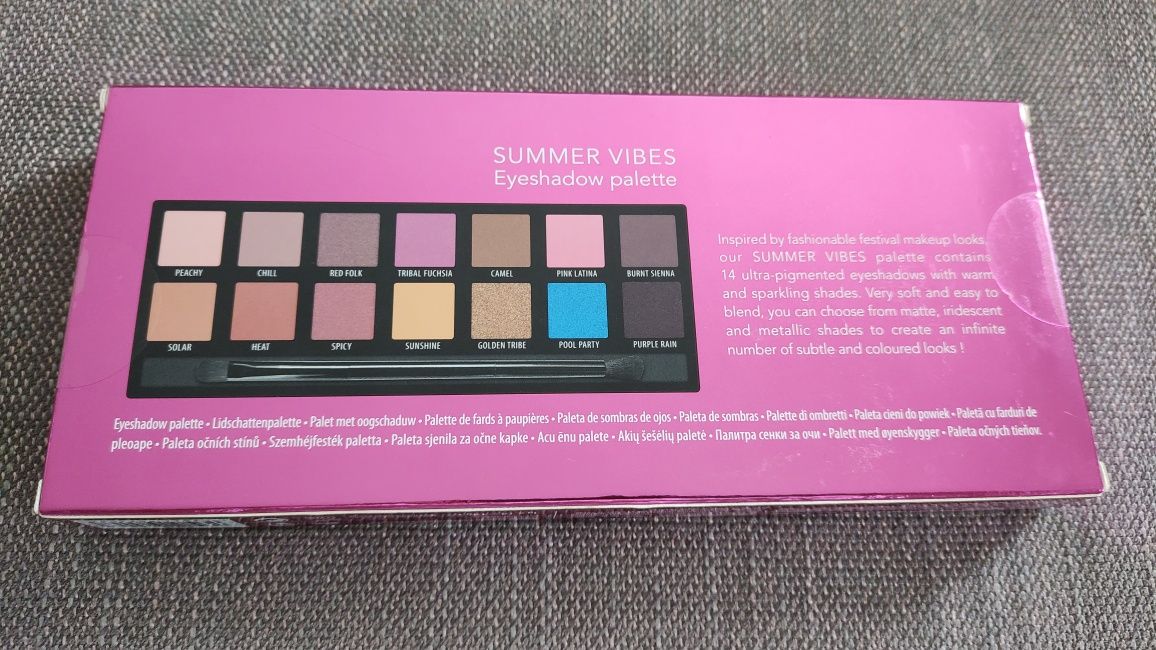 Paleta 14 cieni do powiek oczu, cienie Eyeshadow Nowy Douglas Summer V