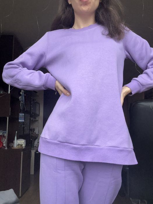 Спортивний костюм на флісі філолетового кольору