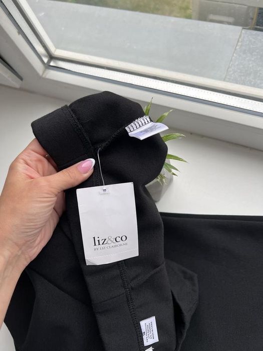 Нові чорні 14 розмір трикотажні лосіни легінси штани цупкі