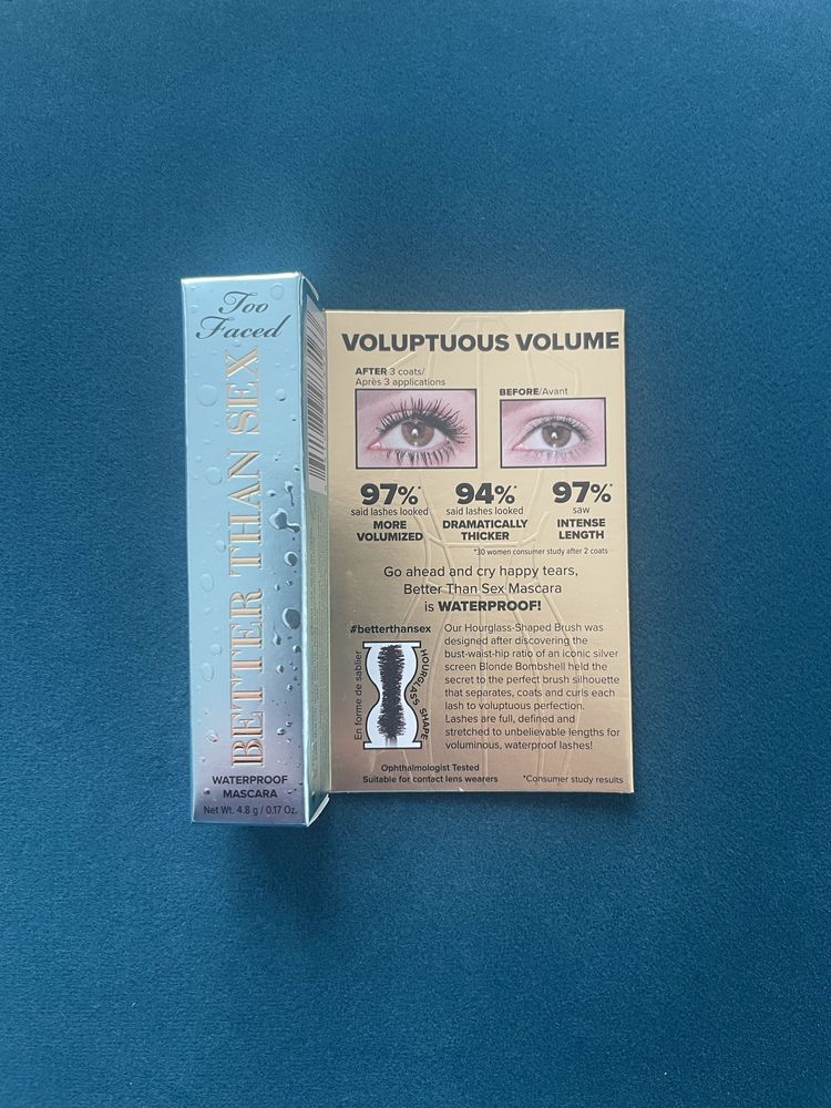 Nowy tusz do rzęs mini Too Faced Better Than Sex 4,8g