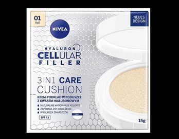 Krem-podkład pielęgnujący w poduszce hyaluron cellural 3IN1 NIVEA