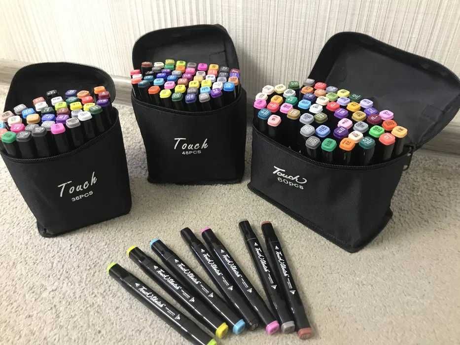Набір маркерів Touch 120 шт для скетчингу,малювання48,36,60,80,168,204