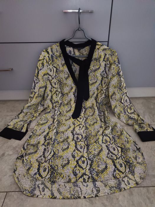 Długa tunika sukienka koszulowa rozmiar 40