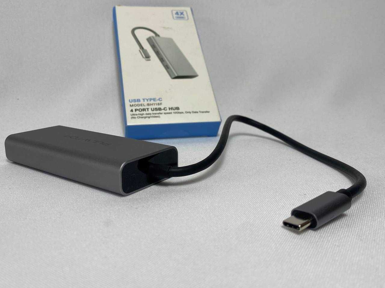 Концентратор адаптер хаб PULWTOP USB-C 3.2 Gen 4 USB C 10 Гбит/с