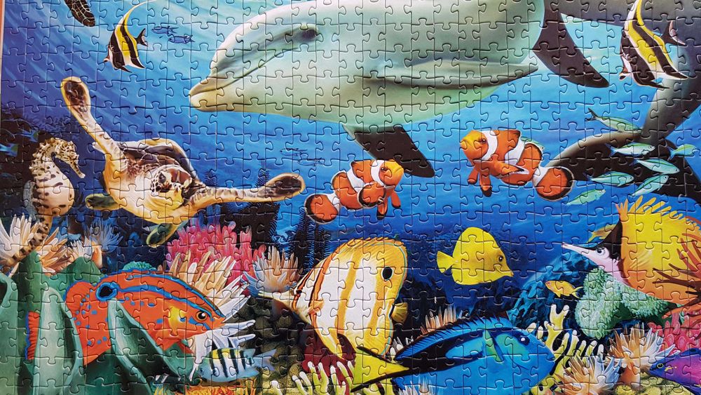 Пазл Pazzle Підводний світ (1000 елементів). 68х48 см. В коробці!