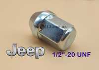 Гайка колесная дюймовая 1/2"-20 UNF конус 35мм цинк ключ 19 Jeep Джип