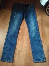 2 pary spodni jeansowych 128