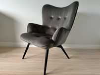 ***KARE DESIGN***Welurowy fotel USZAK Vicky***J. NOWY***