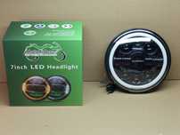 Фара вставка мото диодная LED, круглая D178 2 габарита
