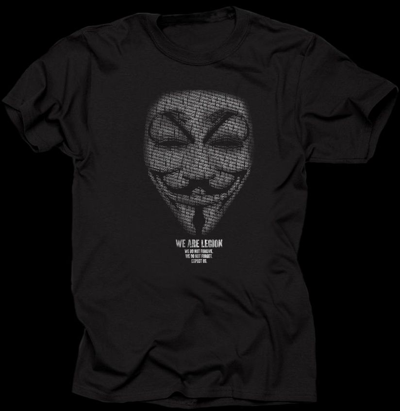 Anonymous We are Legion Transparent koszulka męska