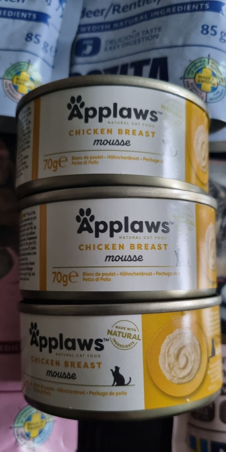 Saszetki dla kota Bozita 6x 85g, Applaws 70g
