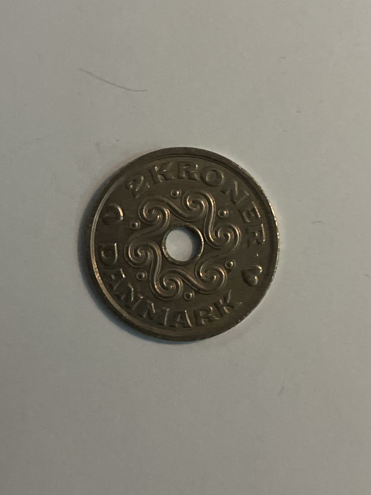 Moneta Duńska 2 korony 1993