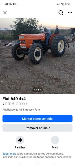 Trator Fiat 640...