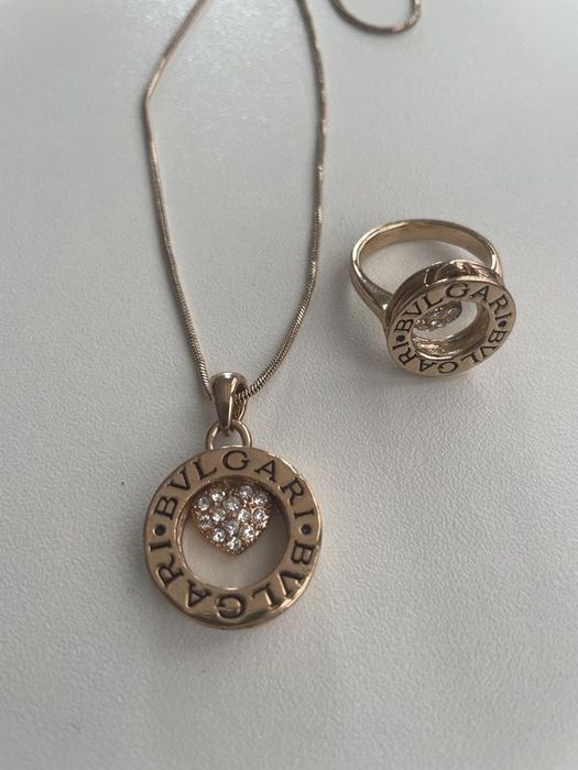 Колье, кольцо, ювелирный набор, бижутерия