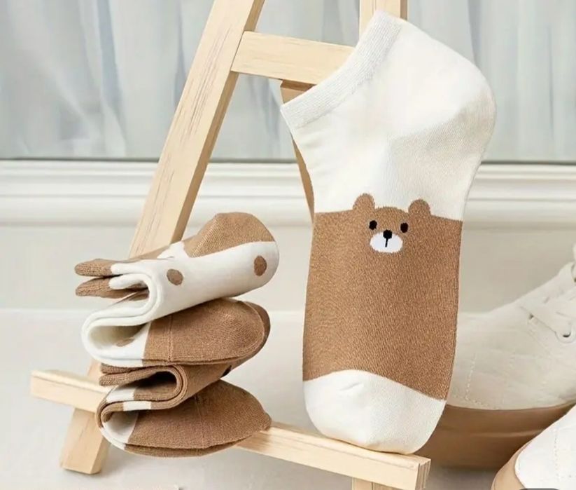 Zestaw 5 par damskich skarpetek"stopek".