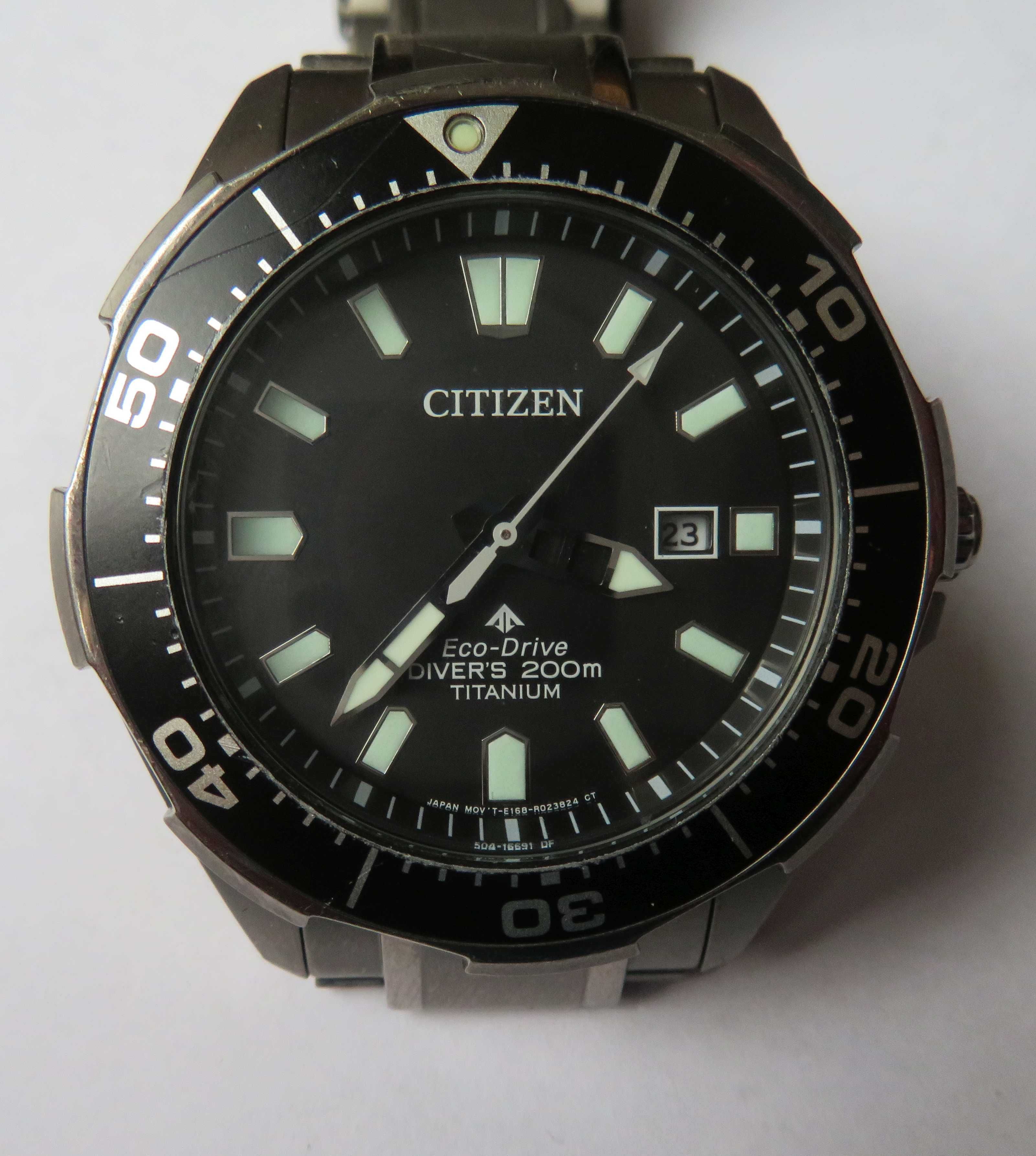 zegarek diver citizen Promaster  tytanowy cały