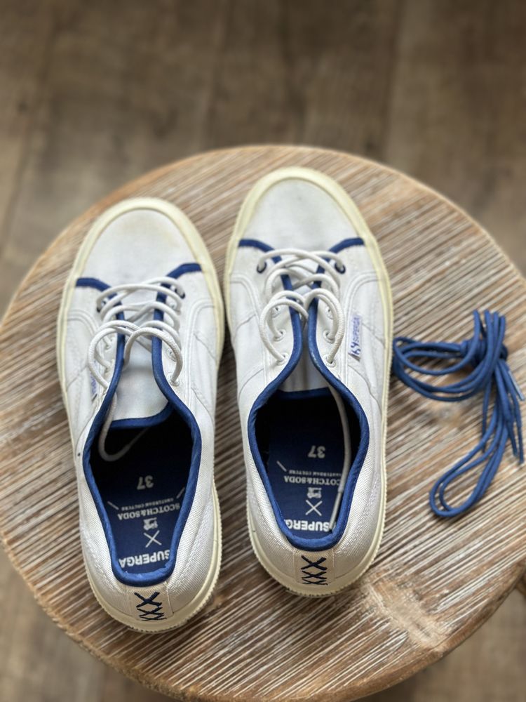 Кеды белые Scotch&Soda 36 размер/ слипоны Sperry 36 размер