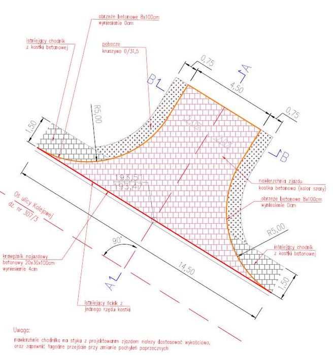 Projekt zjazdu na posesję (Dokumentacja + mapa) Cała Polska od 600 zł