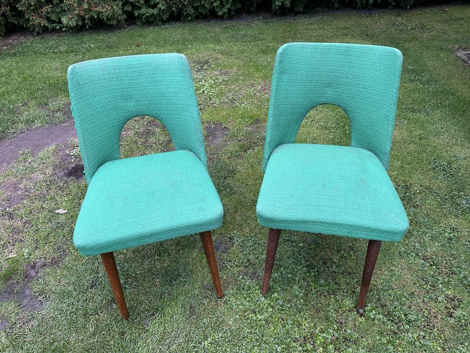 Krzesło Fotel PRL muszelka fotele krzesła 10szt.