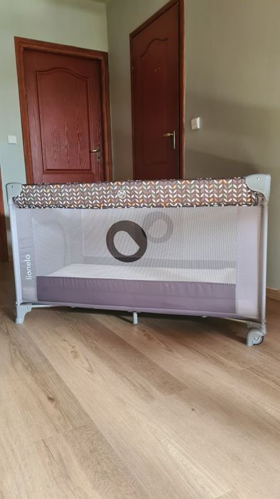 Łóżeczko Lionelo Stefi turystyczne składane + materac ikea