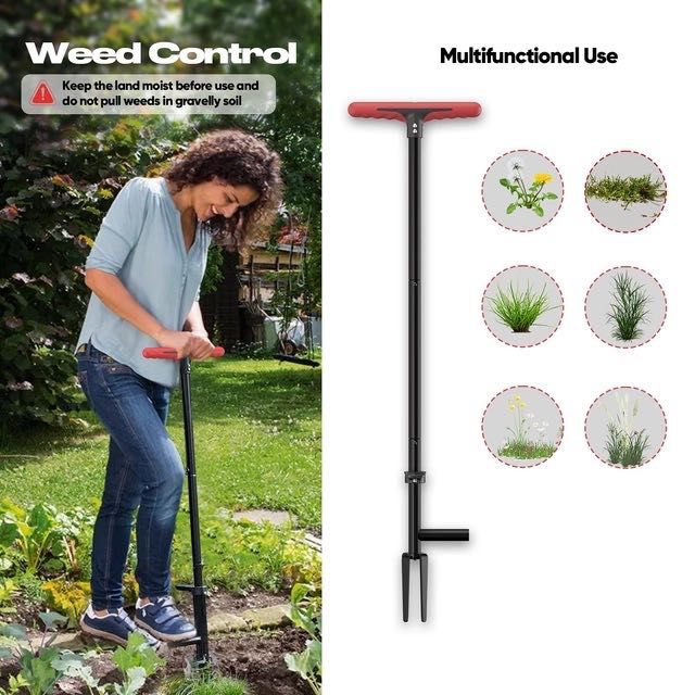 Narzędzie do usuwania chwastów FLORA GUARD 90cm 4 pazury bez schylania