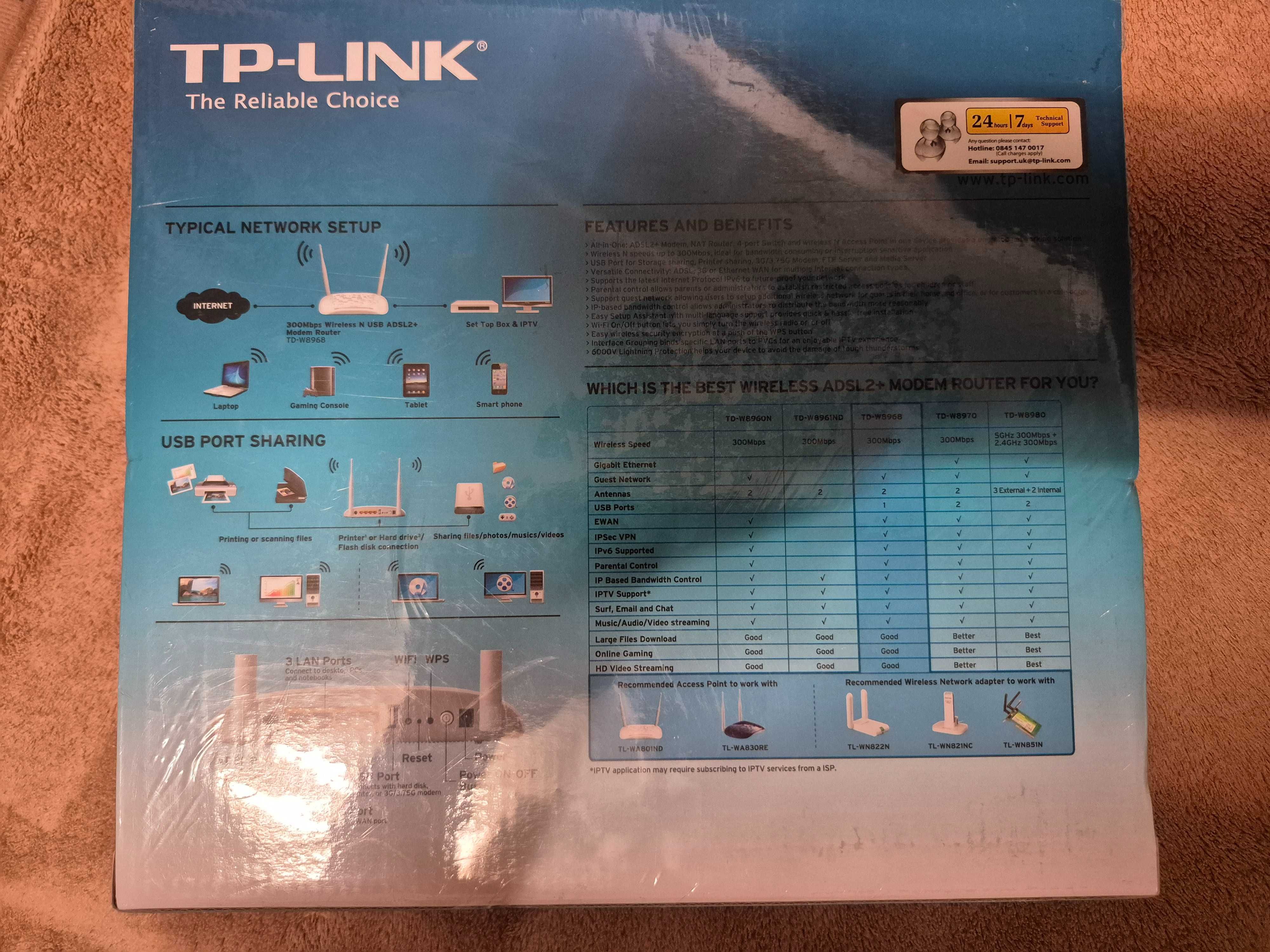 TPLink TD-W8968 router nowy zafoliowany