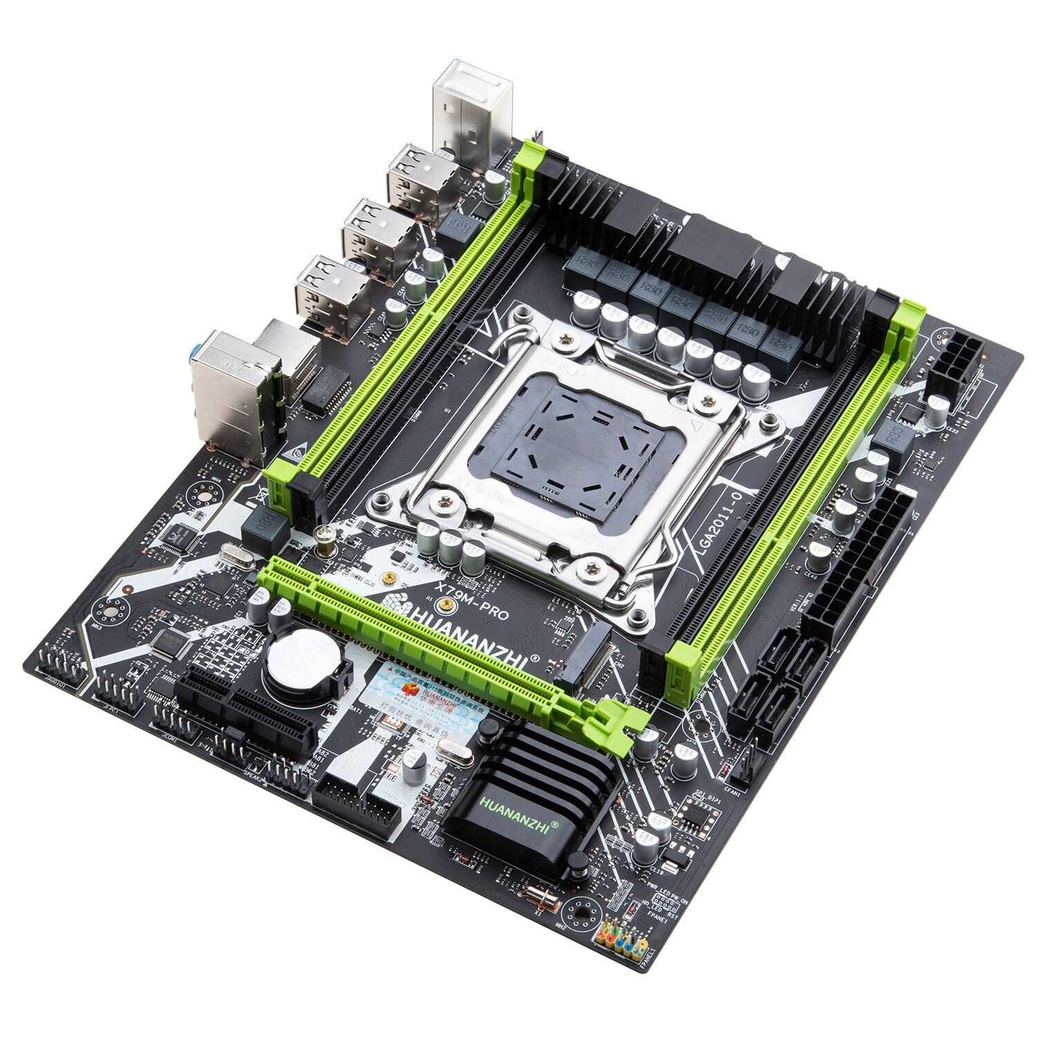 HUANANZHI X79-M-PRO nvme + ПРОЦЕССОР 20 потоков + 32 ОЗУ + БАШНЯ