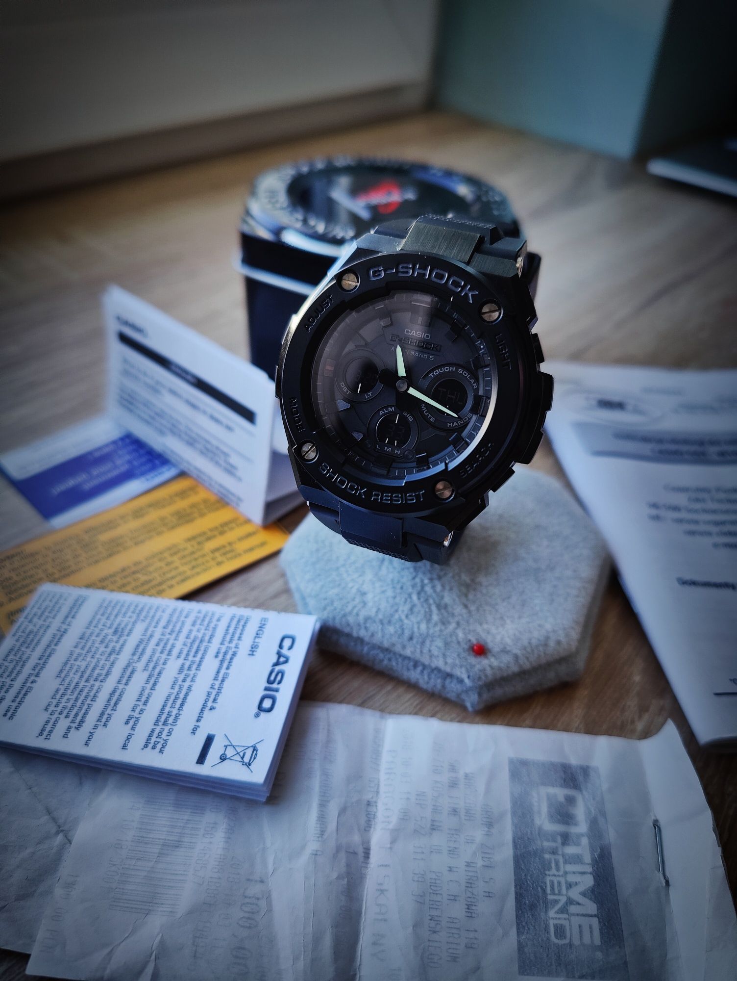 Casio G-Shock GST-W300G-1a1 Multiband Solar komplet w idealnym stanie